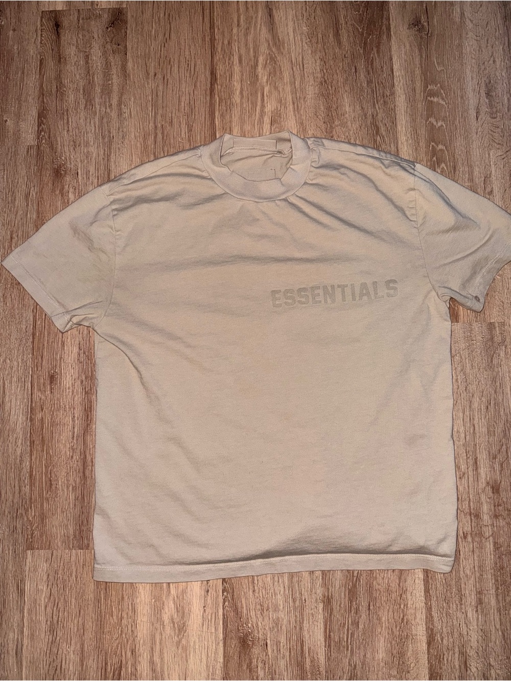 Essentials Short Sleeve Crew T-Shirt in Cream